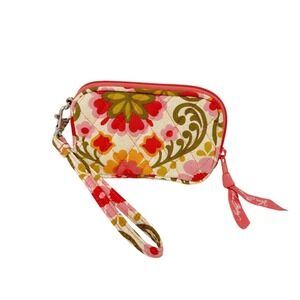 VERA BRADLEY WRISTLET WITH STRAP FOLKLORIC PINK